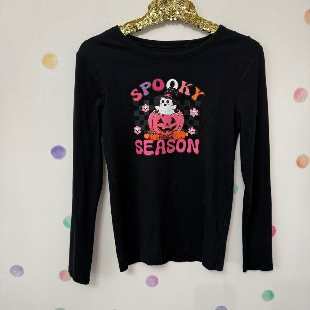 GAP Black Spooky Season Long Sleeve Tee